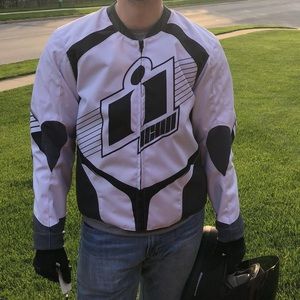 Icon Overlord Textile Riding Jacket - Mens Size Large Motorcycle Biker Full Zip